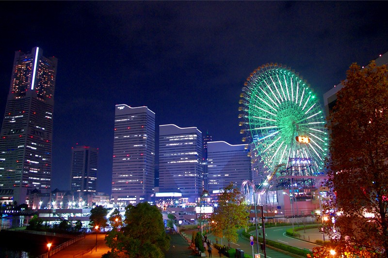 横浜屋形船 横浜港 夜景の画像 Yokohama Bay 023 横浜の屋形船 貸切センター